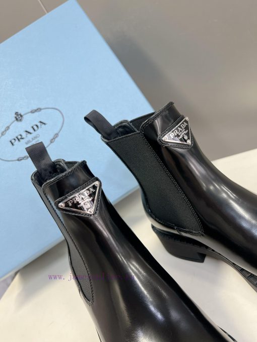 Prada PARADA Top Triangle Logo Couple's loafersOriginal mold bottom 11 replicaAnti slip and i6exoqor - Image 10