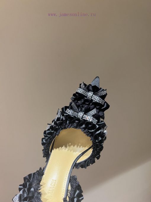 The mostCrystal Lace Lace High Heel SandalsExquisite princess shoes, none of themThere is neuepun5ew - Image 5
