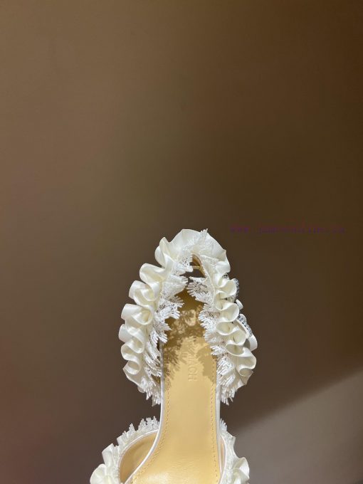 The mostCrystal Lace Lace High Heel SandalsExquisite princess shoes, none of themThere is ne8sq2dp0x - Image 6
