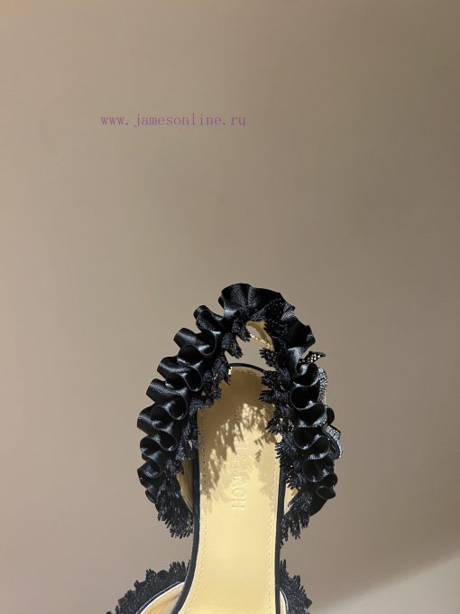The mostCrystal Lace Lace High Heel SandalsExquisite princess shoes, none of themThere is neuepun5ew - Image 6