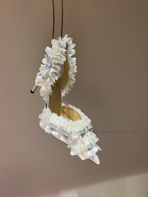 The mostCrystal Lace Lace High Heel SandalsExquisite princess shoes, none of themThere is ne8sq2dp0x - Image 8