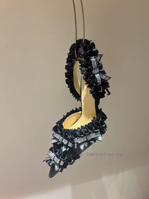 The mostCrystal Lace Lace High Heel SandalsExquisite princess shoes, none of themThere is neuepun5ew - Image 8