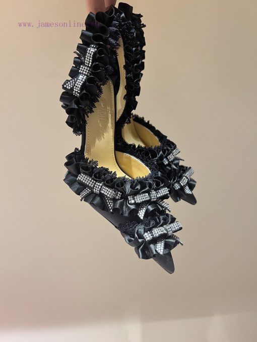 The mostCrystal Lace Lace High Heel SandalsExquisite princess shoes, none of themThere is neuepun5ew - Image 10