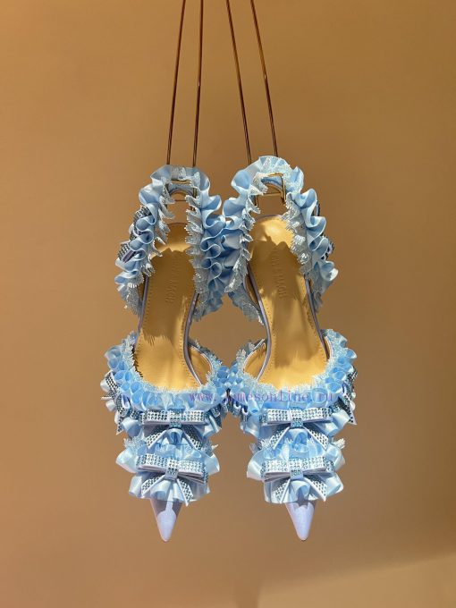 The mostCrystal Lace Lace High Heel SandalsExquisite princess shoes, none of themThere is ne2ziptmfx - Image 9