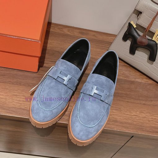 Rocket comes to autumn and winter2023 Le Fu shoes look very warm, with H-button embellishmenmw6ekrxr - Image 2