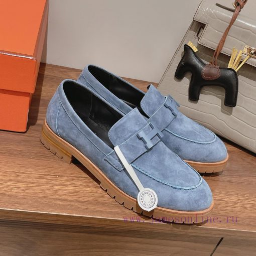 Rocket comes to autumn and winter2023 Le Fu shoes look very warm, with H-button embellishmenmw6ekrxr - Image 3