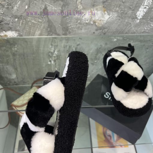 SMFK hairy sandals, when paired with socks, are so cute that they are both fashionable and vidjkbj6i - Image 7