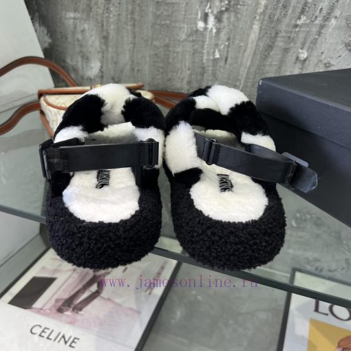 SMFK hairy sandals, when paired with socks, are so cute that they are both fashionable and vidjkbj6i - Image 9