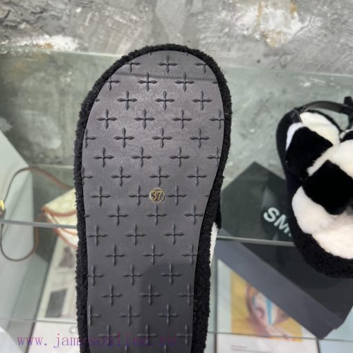 SMFK hairy sandals, when paired with socks, are so cute that they are both fashionable and vidjkbj6i - Image 10