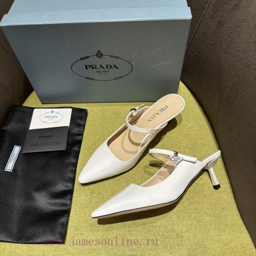 Prada/Prada 2024 Spring/Summer New Product Shining Debut: This patent leather high-heeled shux88kprh - Image 4