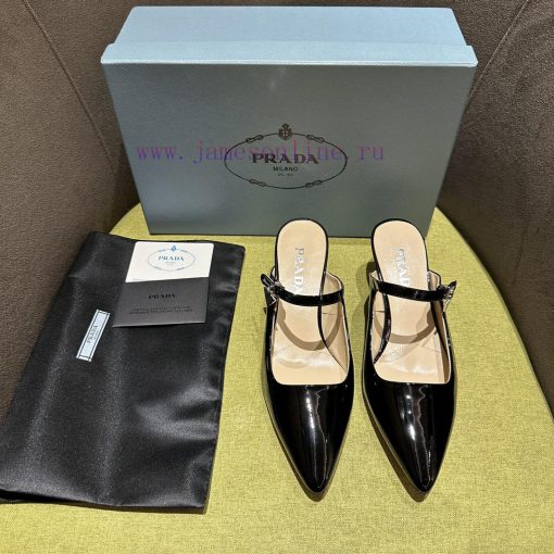 Prada/Prada 2024 Spring/Summer New Product Shining Debut: This patent leather high-heeled sh36m1nyk7 - Image 2