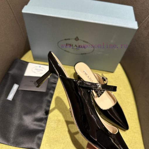 Prada/Prada 2024 Spring/Summer New Product Shining Debut: This patent leather high-heeled sh36m1nyk7 - Image 6