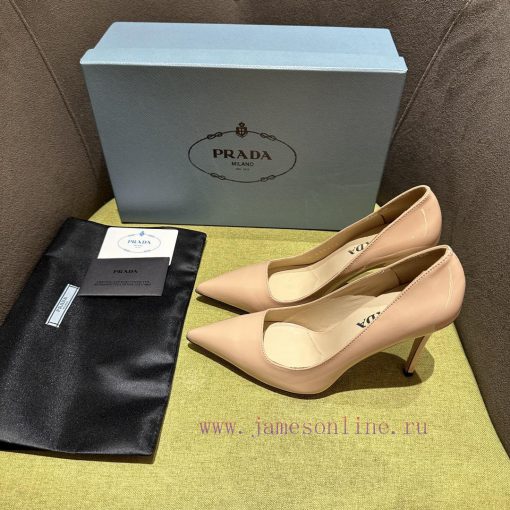 Prada/Prada 2024 SS Spring/Summer New Product Shining Debut Lacquer High Heels, with Prada's4lco66jr - Image 3