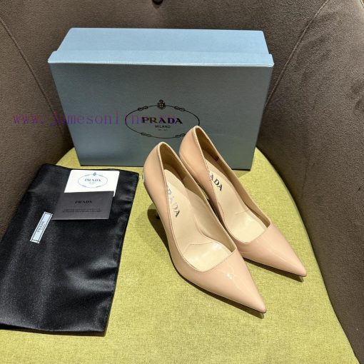 Prada/Prada 2024 SS Spring/Summer New Product Shining Debut Lacquer High Heels, with Prada's4lco66jr - Image 5