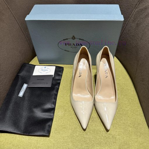 Prada/Prada 2024 SS Spring/Summer New Product Shining Debut Lacquer High Heels, with Prada'sxir14tr2 - Image 2