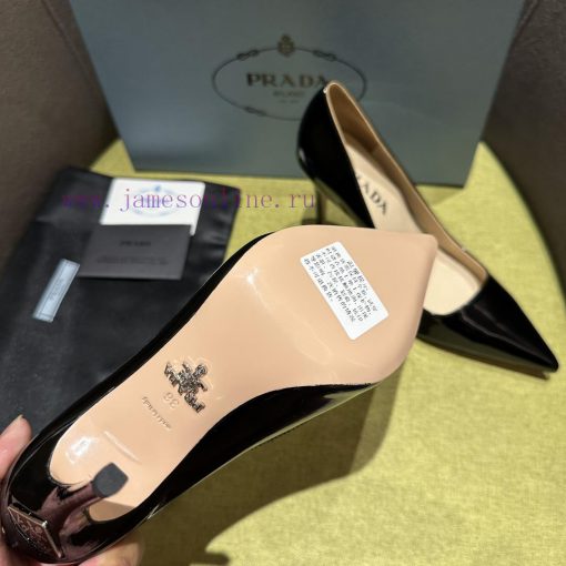 Prada/Prada 2024 SS Spring/Summer New Product Shining Debut Lacquer High Heels, with Prada'sqhmuj24j - Image 10