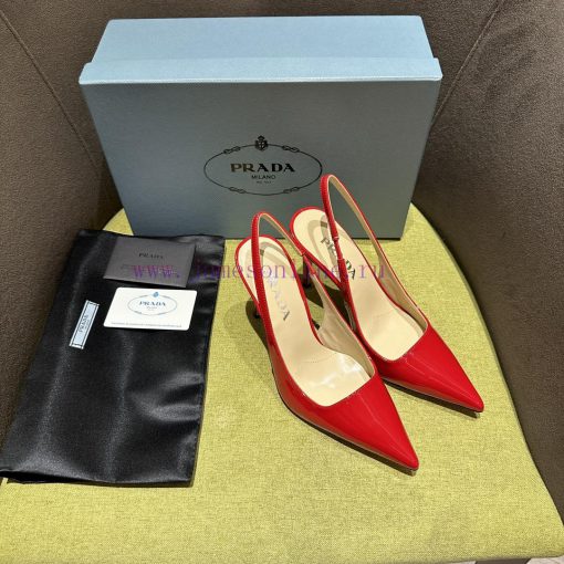 Prada/Prada 2024 SS Spring/Summer New Product Shining Debut Lacquer High Heels, with Prada'slib9e1zh - Image 4