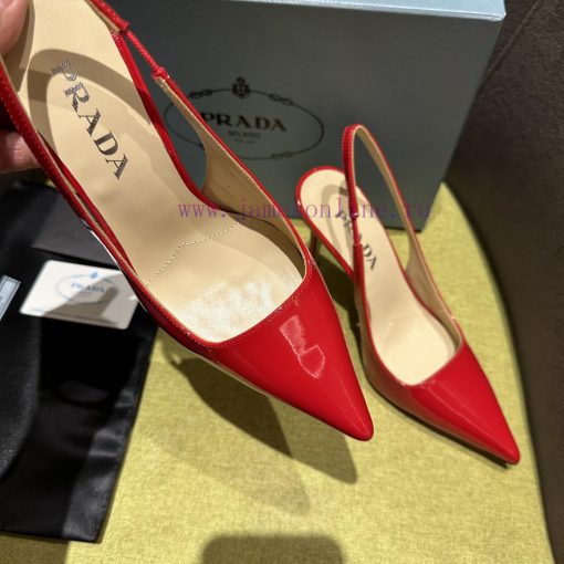 Prada/Prada 2024 SS Spring/Summer New Product Shining Debut Lacquer High Heels, with Prada'slib9e1zh - Image 7