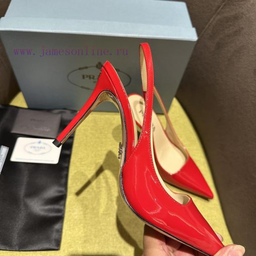 Prada/Prada 2024 SS Spring/Summer New Product Shining Debut Lacquer High Heels, with Prada'slib9e1zh - Image 9