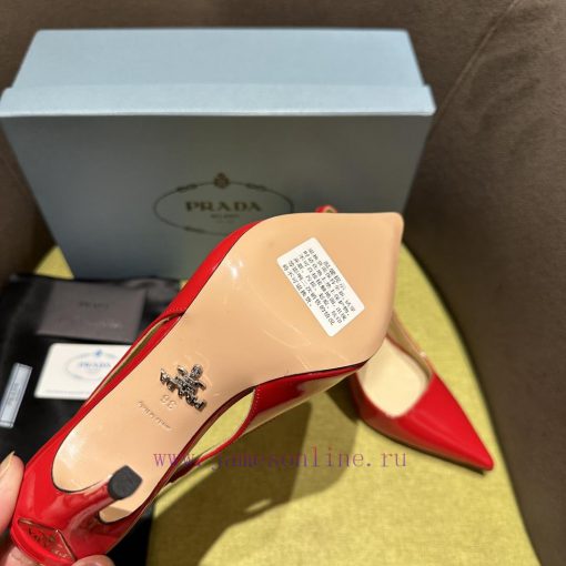 Prada/Prada 2024 SS Spring/Summer New Product Shining Debut Lacquer High Heels, with Prada'slib9e1zh - Image 10