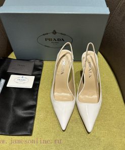 Prada/Prada 2024 SS Spring/Summer New Product Shining Debut Lacquer High Heels, with Prada's3mgretzn