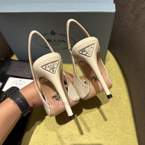 Prada/Prada 2024 SS Spring/Summer New Product Shining Debut Lacquer High Heels, with Prada's2adapfbn - Image 8