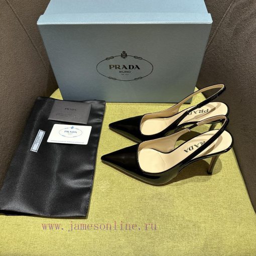 Prada/Prada 2024 SS Spring/Summer New Product Shining Debut Lacquer High Heels, with Prada'ssbyx5qb6 - Image 3