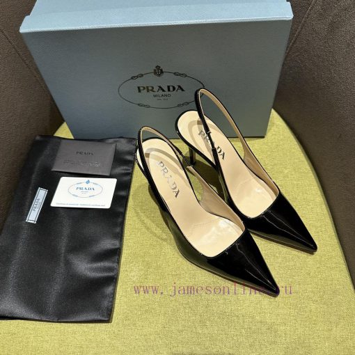 Prada/Prada 2024 SS Spring/Summer New Product Shining Debut Lacquer High Heels, with Prada'ssbyx5qb6 - Image 5