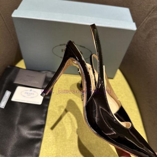 Prada/Prada 2024 SS Spring/Summer New Product Shining Debut Lacquer High Heels, with Prada'ssbyx5qb6 - Image 6