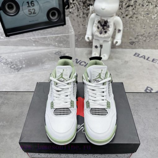. Air Jordan 4 Sage Sea SaltThe classic mesh window area of the Qiao 4 is sewn with a joint 5eq4j0ls