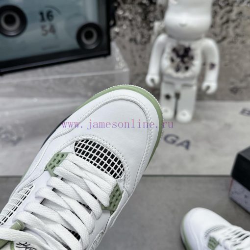 . Air Jordan 4 Sage Sea SaltThe classic mesh window area of the Qiao 4 is sewn with a joint 5eq4j0ls - Image 9