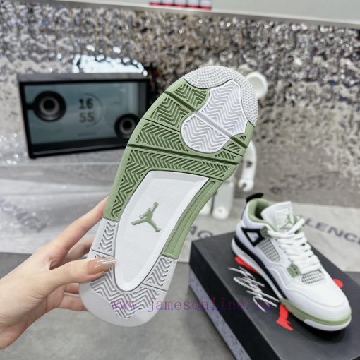 . Air Jordan 4 Sage Sea SaltThe classic mesh window area of the Qiao 4 is sewn with a joint 5eq4j0ls - Image 10