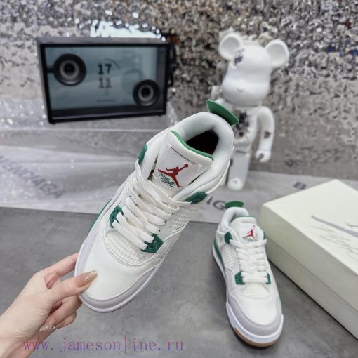 .  Air Jordan 4 turquoiseThe classic mesh window area of the Qiao 4 is sewn with a joint lab7gddkgkc - Image 4
