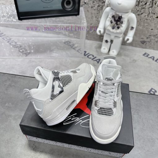 Air Jordan 4 GreyThe classic mesh window area of the Qiao 4 is sewn with a joint label on thp1lo89mh - Image 4