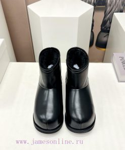 Top tierAmina Muaddi23vs Autumn/Winter Hot Snow Boot SeriesRound headed snow boots with incruy4urwco