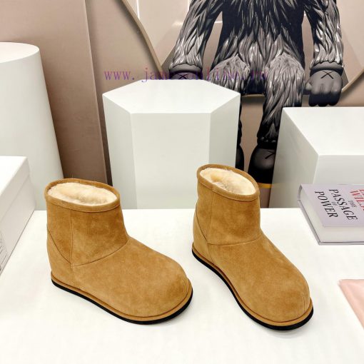 Top tierAmina Muaddi23vs Autumn/Winter Hot Snow Boot SeriesRound headed snow boots with incrmyss9bn1 - Image 3