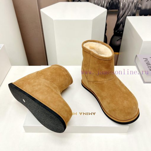 Top tierAmina Muaddi23vs Autumn/Winter Hot Snow Boot SeriesRound headed snow boots with incrmyss9bn1 - Image 8