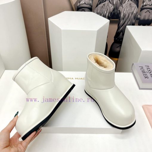 Top tierAmina Muaddi23vs Autumn/Winter Hot Snow Boot SeriesRound headed snow boots with incr2idlkwbb - Image 7