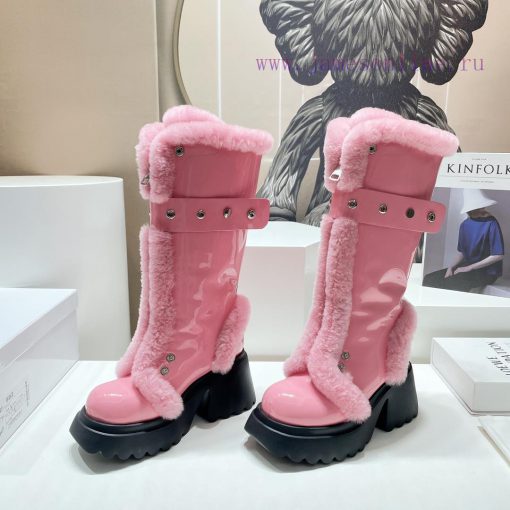 Top 5 "E-SL niche fashion brand designer 23vs autumn/winter new fur boot seriesSponge cake tcvmopbba - Image 4