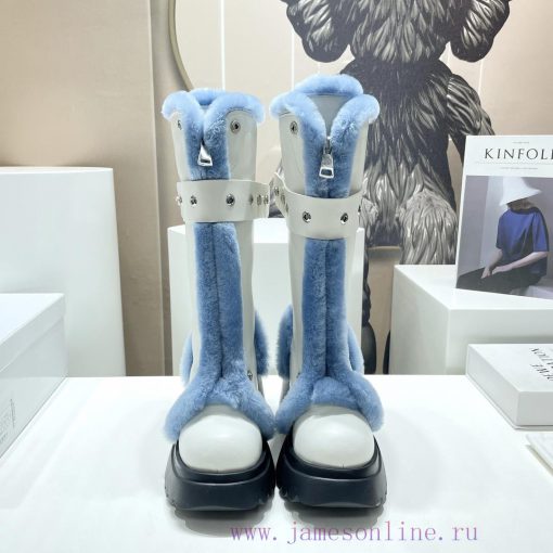 Top tierE-SL niche fashion brand designer 23vs autumn/winter new fur boot seriesSponge cake stismb5h - Image 2
