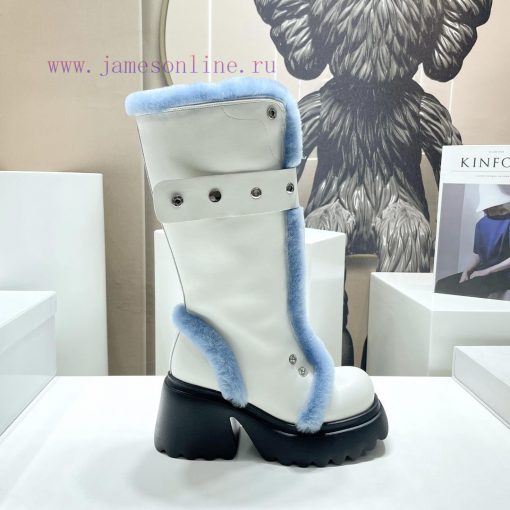Top tierE-SL niche fashion brand designer 23vs autumn/winter new fur boot seriesSponge cake stismb5h - Image 6