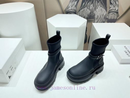 Top tierTHE ROW2023 vs Autumn/Winter Latest Explosive Sponge Cake Thick Bottom Martin Boot Sfnmzek2s - Image 4