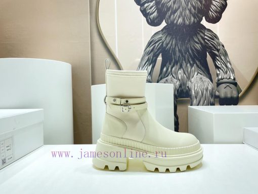 Top tierTHE ROW2023 vs Autumn/Winter Latest Explosive Sponge Cake Thick Bottom Martin Boot Smjxwfen3 - Image 6