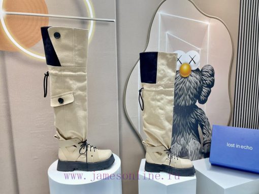 24 inch boots' Top 'Lost in Echo~23vs Autumn/Winter Latest Fashion Show Retro Pants and Bootm45gpue9 - Image 5