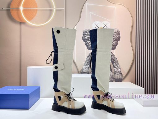 24 inch boots' Top 'Lost in Echo~23vs Autumn/Winter Latest Fashion Show Retro Pants and Boot68w3xjij - Image 3