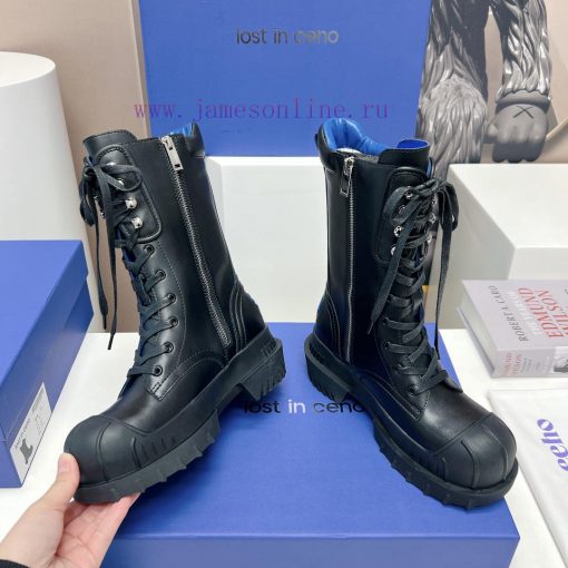 Top tierLost in echo deconstructing thick soled zippered short bootsFrom a domestic niche den79368de - Image 5