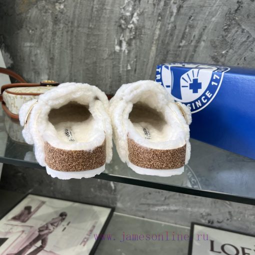 Birkenstock Mao Mao Baotou Half Dragging ️️ Super Comfortable Bare Leg Wearing Rate Full maron4dxtv1 - Image 9