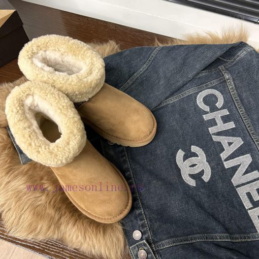 Curled hair UGGUGG. Fur and fur integrated snow boots. I've seen many classic styles and neeq25t094q - Image 6