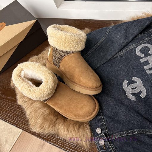Curled hair UGGUGG. Fur and fur integrated snow boots. I've seen many classic styles and neeq25t094q - Image 9