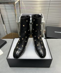 Chanel's new short boots, full of hardware buckles, Chanel's classic design styleImported sh9vdngg9q